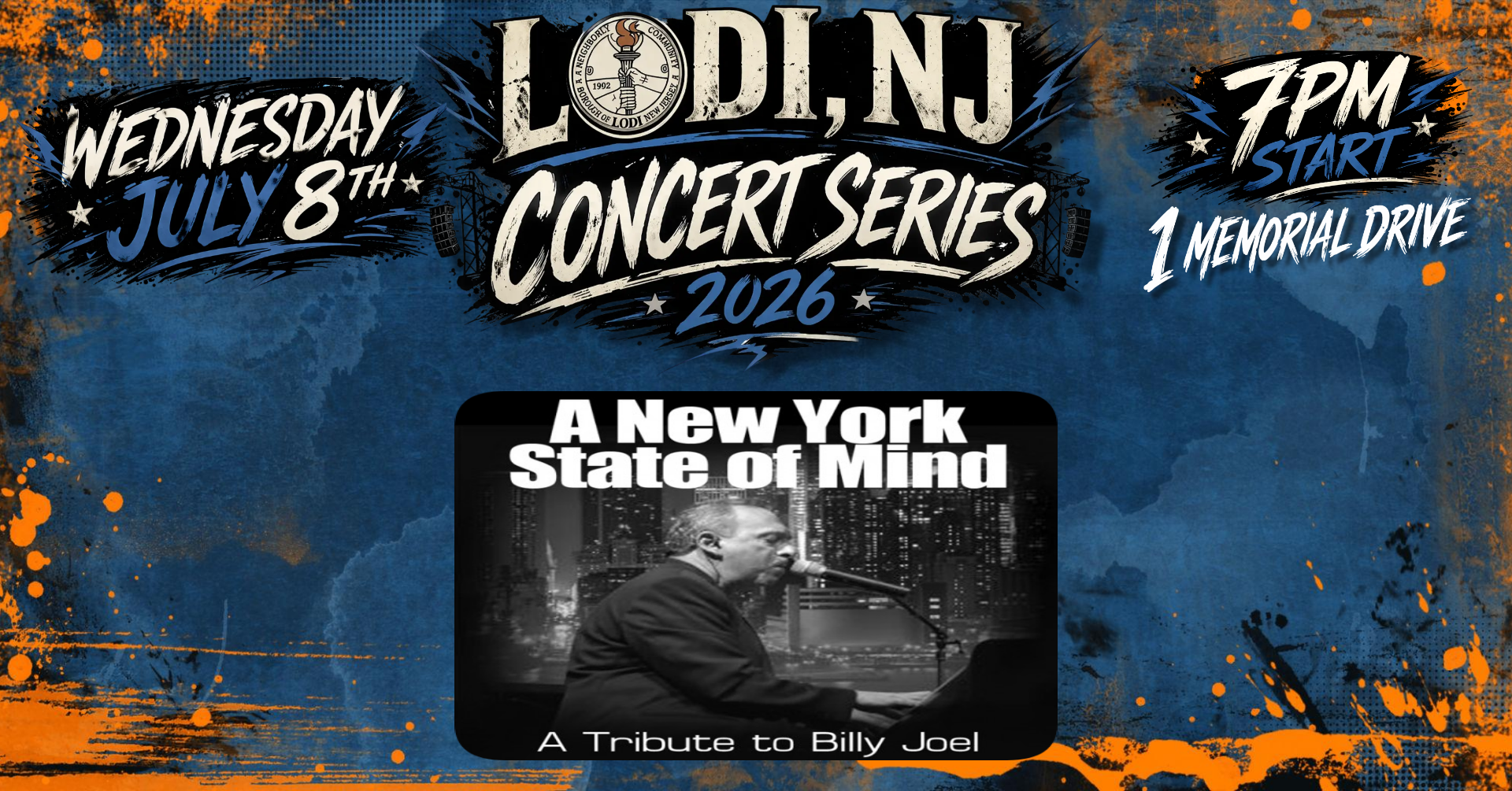 Lodi Concert Series (Day 4) NY State Of Mind (Billy Joel Tribute)